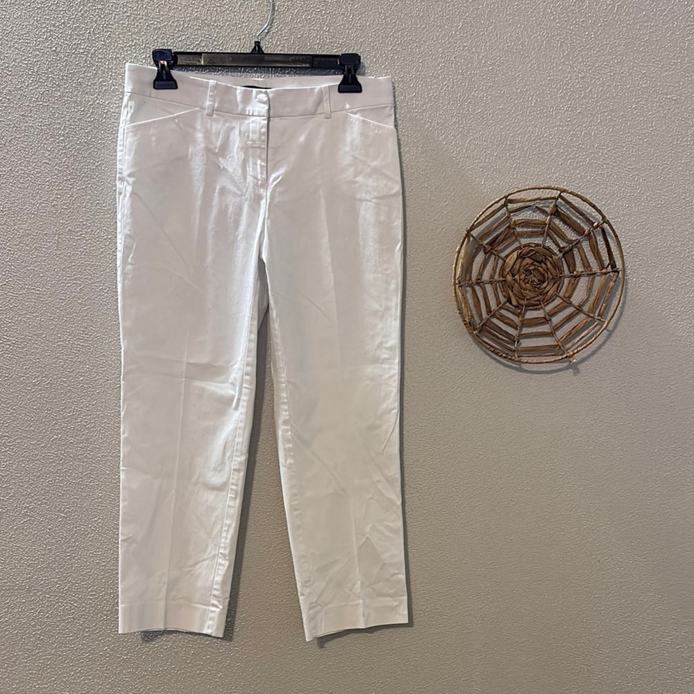 Lafayette 148 Crop Cotton Trousers Size 2